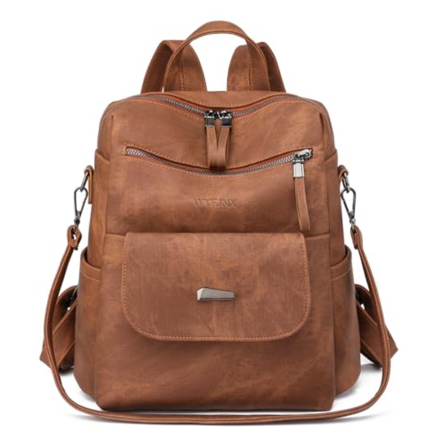 Fashion Backpack Women - Mochila de Couro PU para Mulheres,