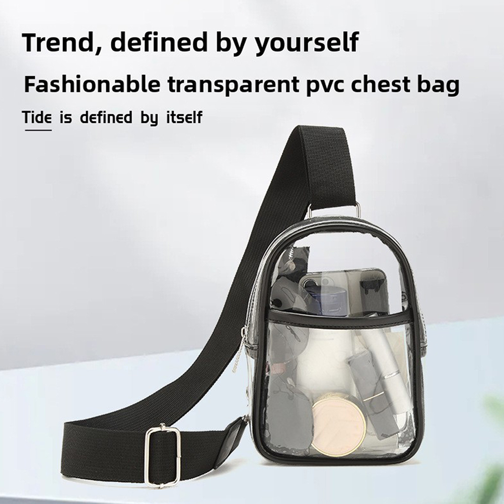 Bolsa sling transparente, bols - Sling Backpack Shoulder avaliação e preço