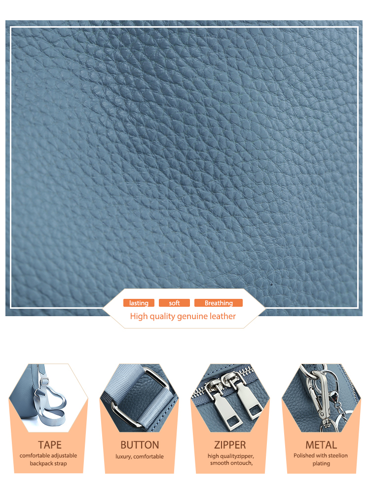 Mochila feminina de couro genu - Fashion Backpack Women avaliação e preço