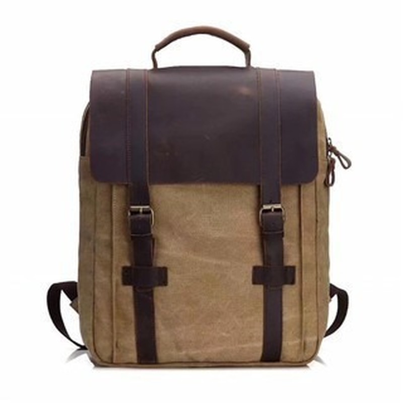 Mochila de lona retrô masculin - Canvas Backpack Casual avaliação e preço