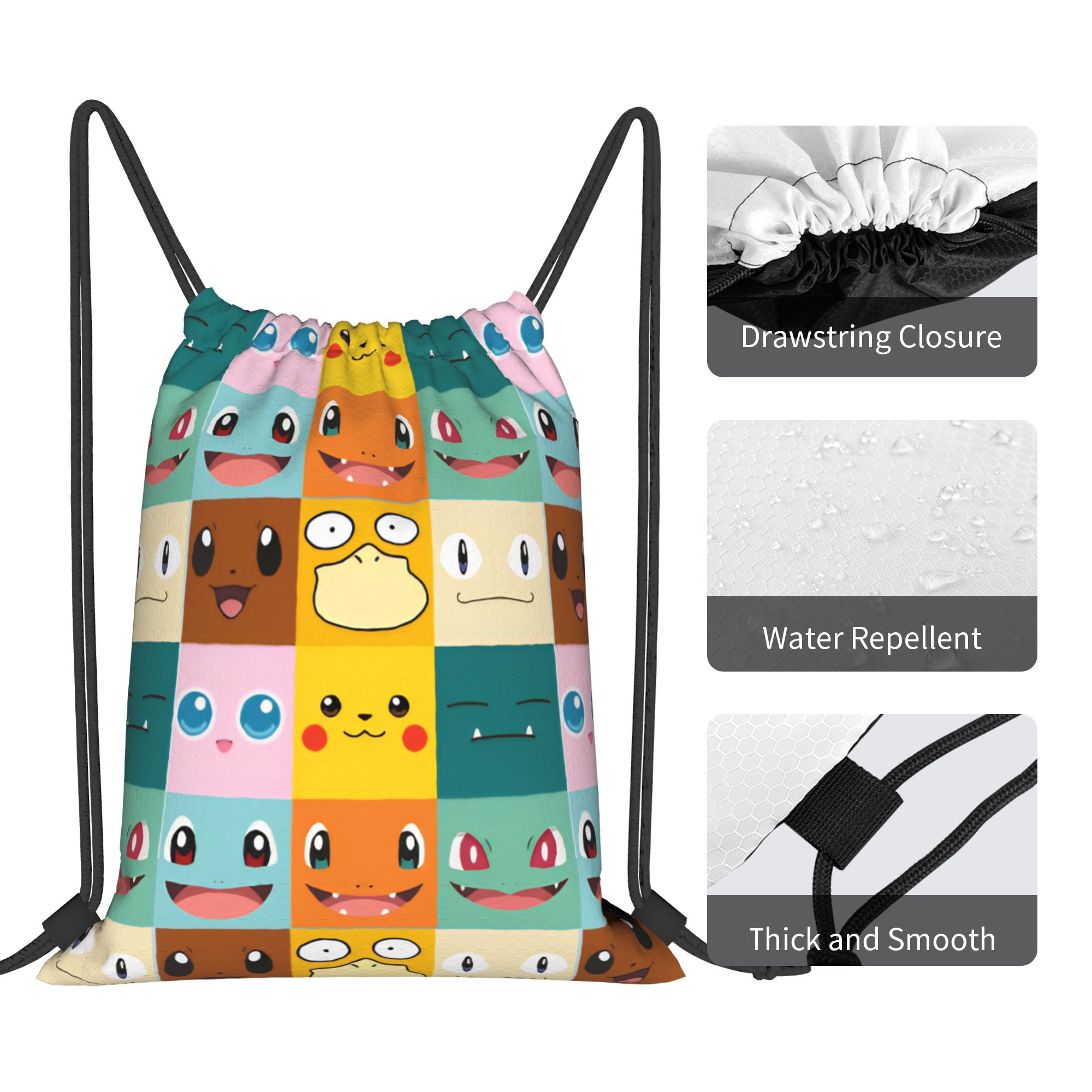 Mochila de Cordão Estilo Anime - Drawstring Gym Bag avaliação e preço