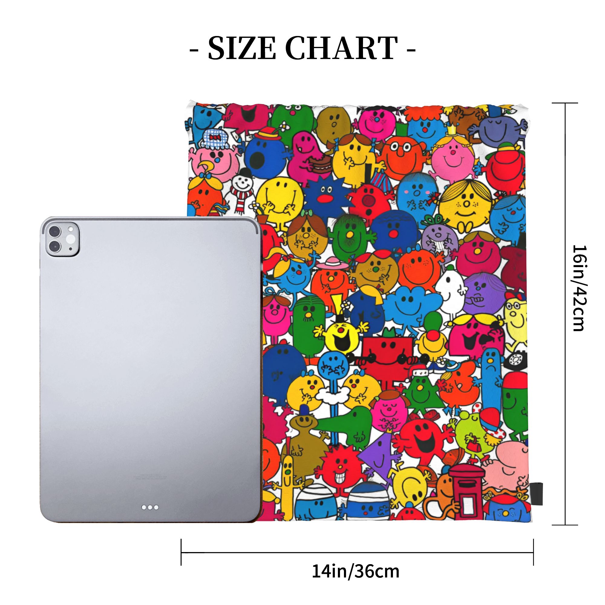 Mr M-Men Cartoon Little M-Miss - Drawstring Gym Bag avaliação e preço